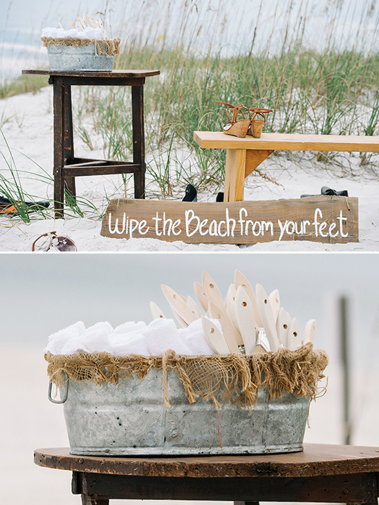 wipe the beach from your feet sign