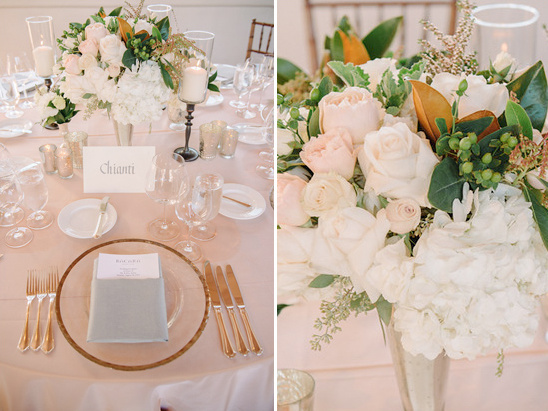 romantic and elegant wedding florals