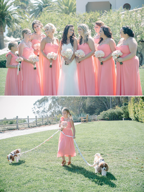 peach bridesmaid dresses