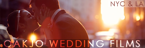 Romantic wedding kiss Oakjo Wedding Films