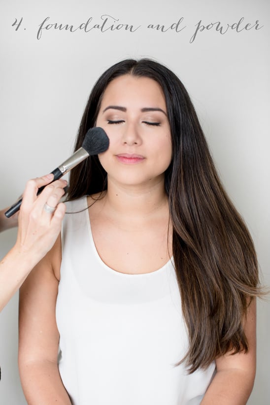 how to put on foundation and powder for your wedding