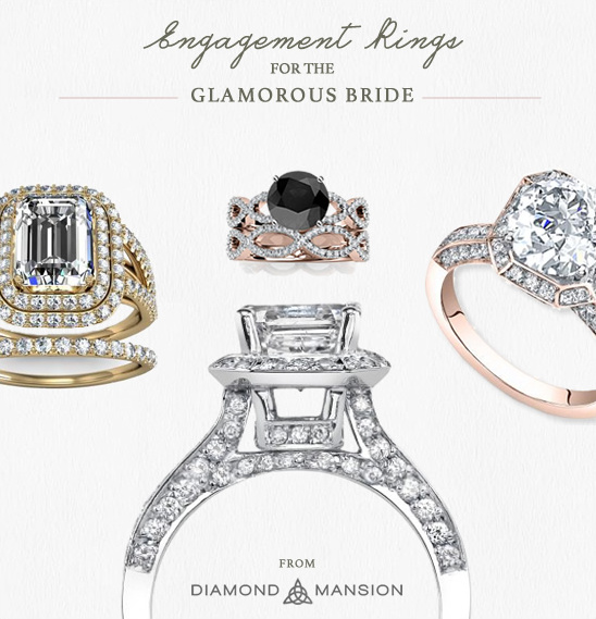 glamorous engagement rings