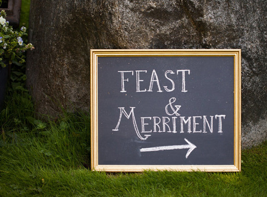 feast and marriment sign