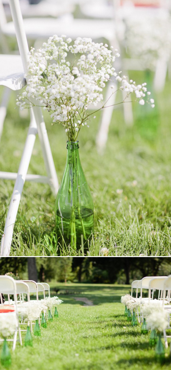 simple and easy aisle decor idea