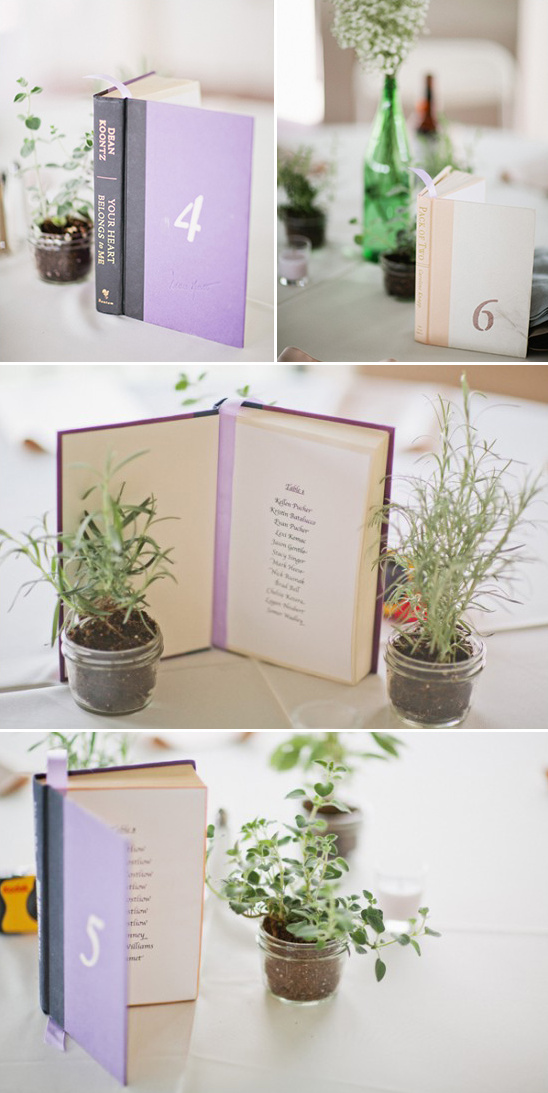 book table numbers with seat assignments printed inside