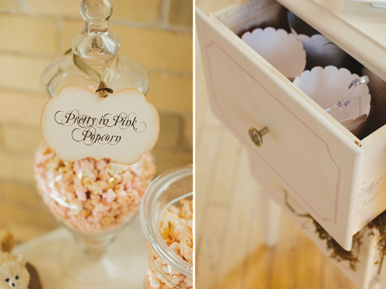 Pretty in Pink Popcorn and vintage drawer details