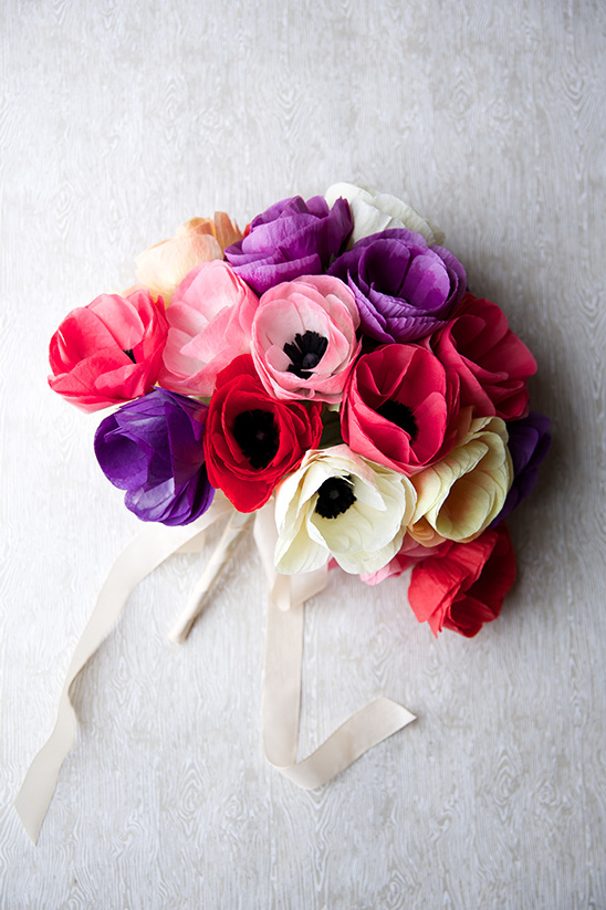 diy paper anemone bouquet