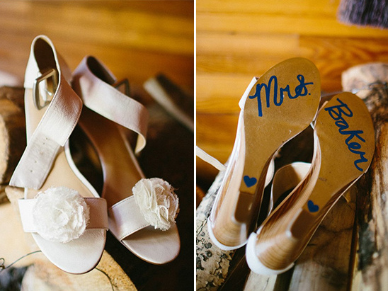 sentimental wedding shoes