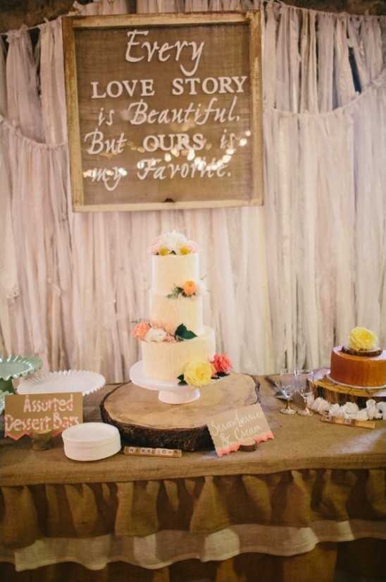every love story is beautiful but ours is my favorite dessert table sign