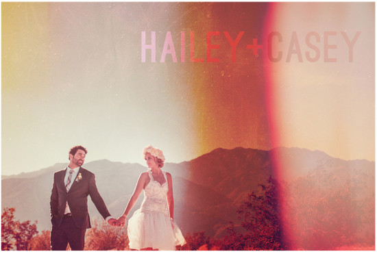 Bride and groom holding hands on their wedding day, Hailey and Casey