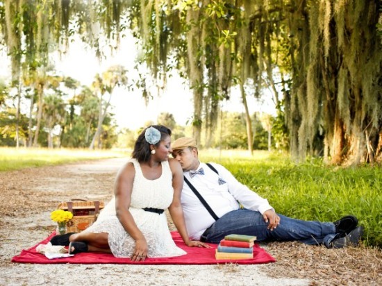 Romantic Vintage Engagement Session