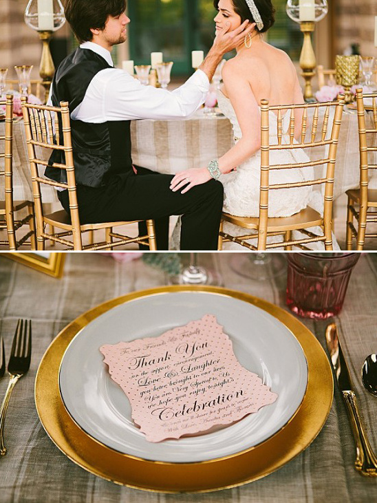 Elegant wedding couple with romantic moments and table setting