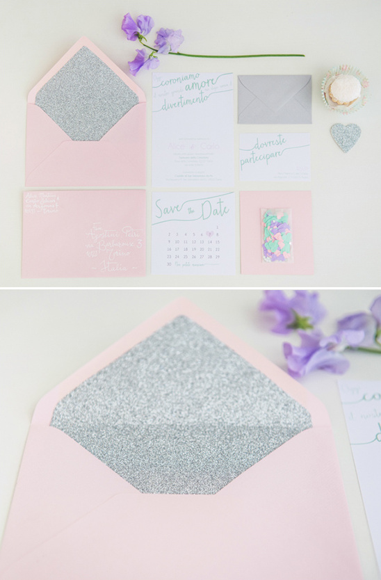 silver lined envelope