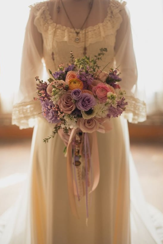 Victorian wedding bouquet