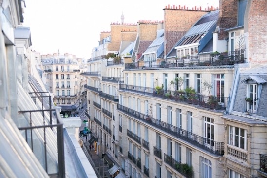 the roof tops of Paris