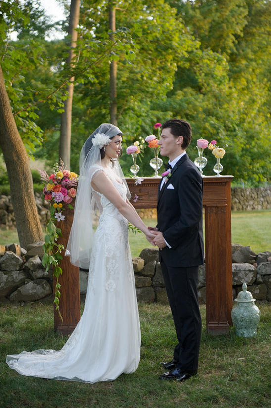 simple wedding altar