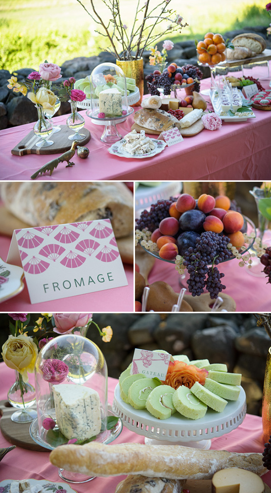 fruit and cheese table