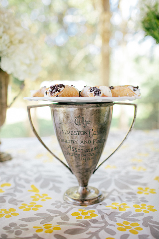 derby trophies used for dessert stands