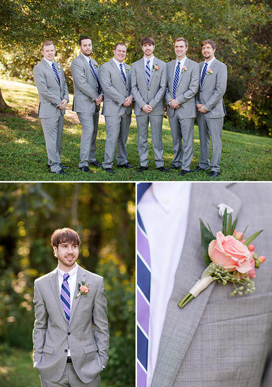 light grey groomsmen attire