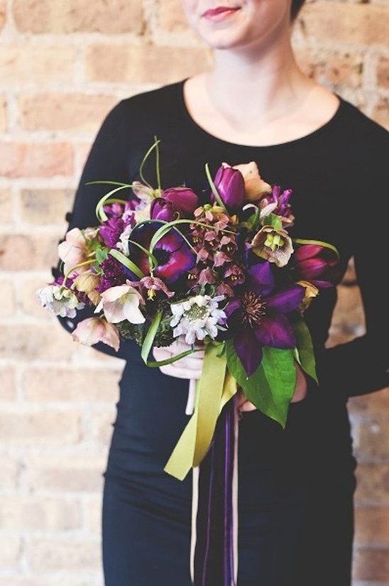 vibrant purple bouquet