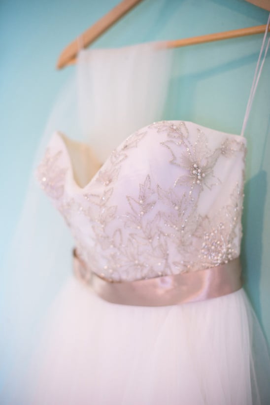 strapless beaded wedding dress from Nordstrom