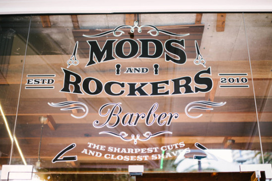 Mod and Rockers barber