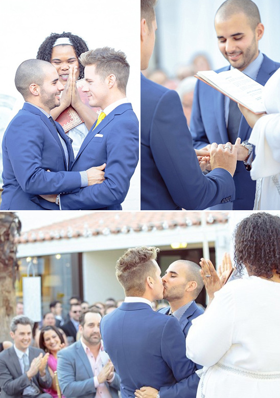 kissing the groom