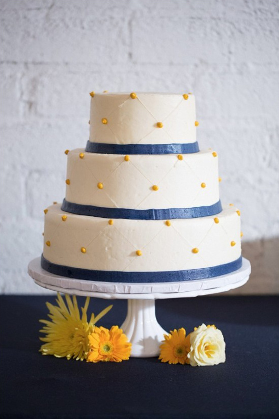 Modern Navy and Yellow Wedding