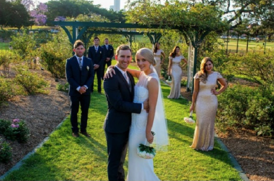 Nude Sequinned Bridesmaids