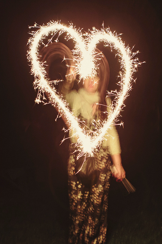 sparkler heart