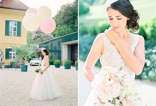 whimsical and elgeant bridal look