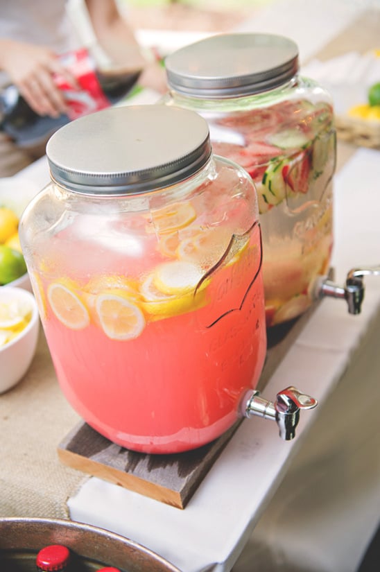 pink lemonade dispenser