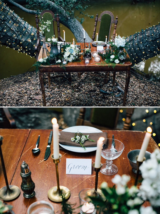 outdoor sweetheart table