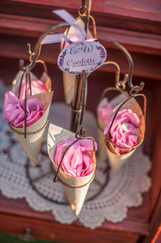 flower petal confetti