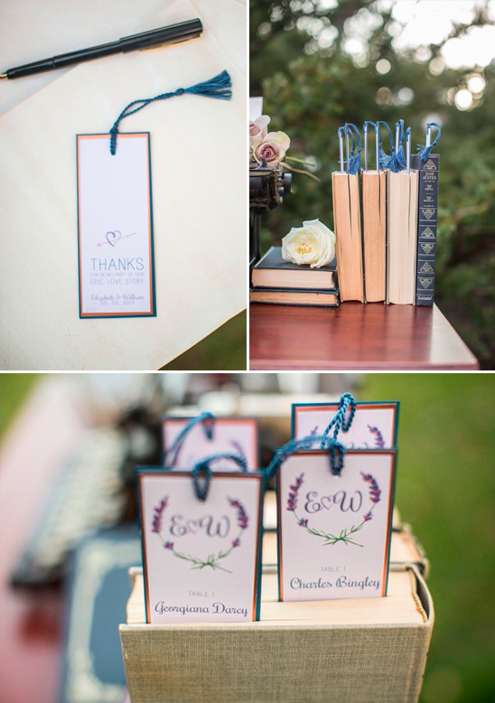 thank you bookmarks that double as escort cards