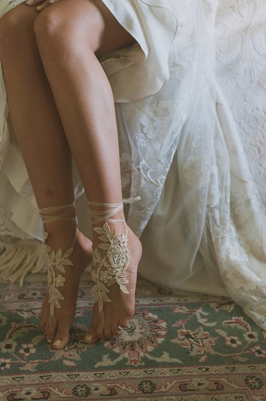 barefoot sandle wedding shoes
