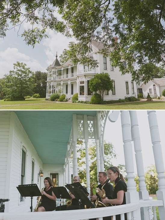 saxophone quartet at Barr Mansion