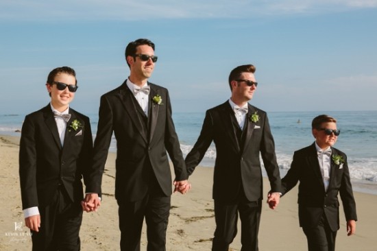 Bow Tie Themed Wedding at Hotel Seven4one Laguna Beach