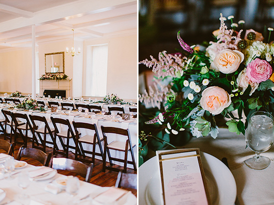 Elegant wedding reception decor floral centerpieces