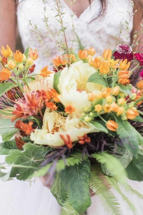fall themed bridesmaid bouquet