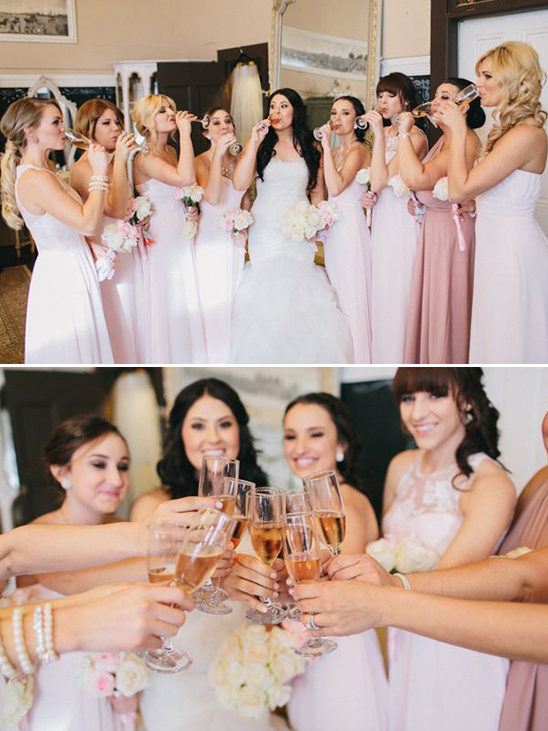 pink bridesmaids dresses