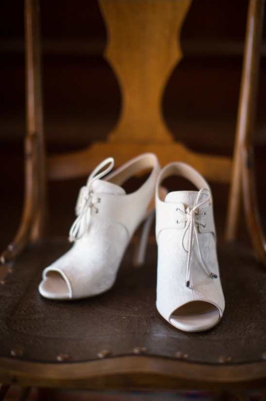 peep toe bootie wedding shoes