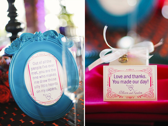 favors and cute sign