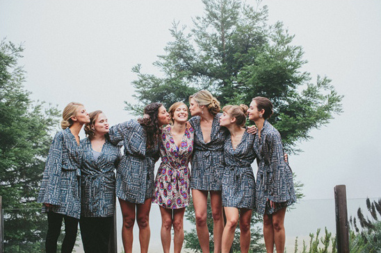 gray bridesmaids robes