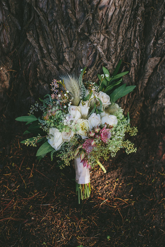 multi floral white and green bouquet