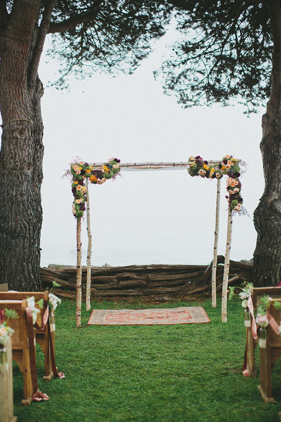 aspen wedding ceremony arch