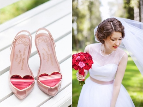 red and pink wedding ideas
