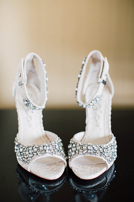 bejeweled ivory wedding shoes