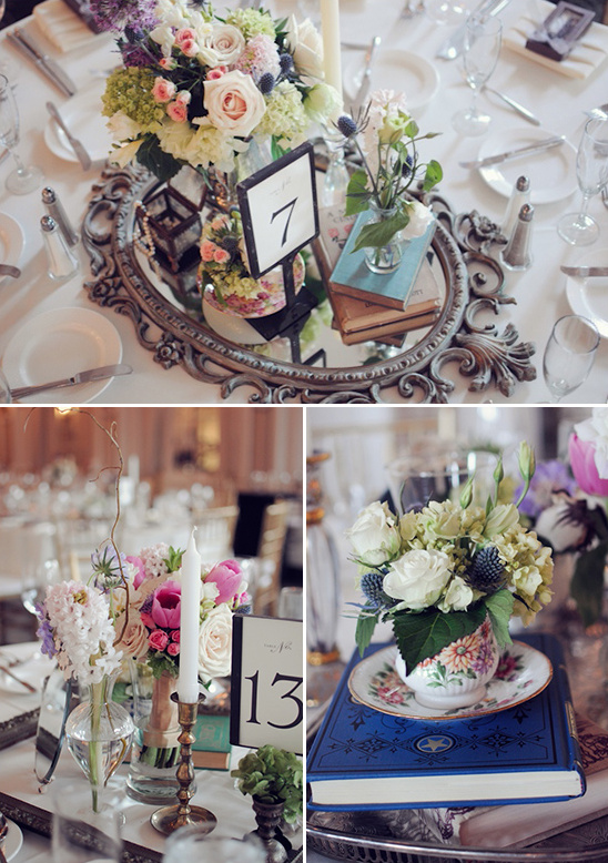 mirror and frame centerpiece bases
