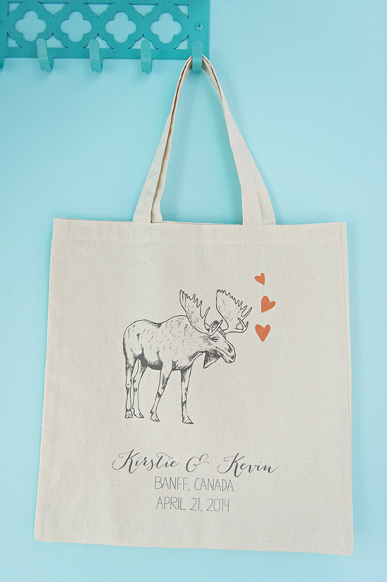 moose love wedding welcome bag